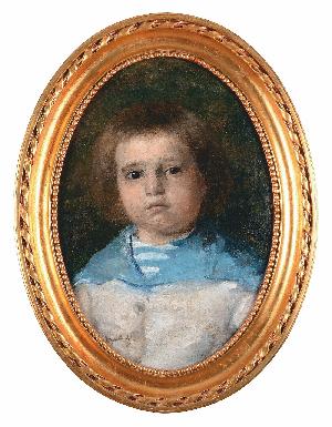 WYCZÓŁKOWSKI Leon Portret Juliana Dobrzańskiego w wieku dziecięcym (1879-1880)
