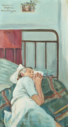 HOFMAN Wlastimil Śpiąca - portret żony artysty (1944)