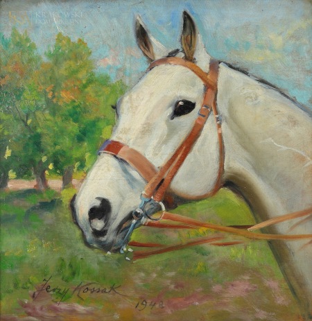 KOSSAK Jerzy Głowa białego konia (1948)