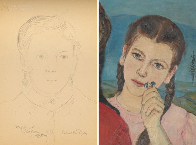 Wlastimil Hofman, Portret dziewczynki (Krystyny Chocianowicz) (1949)