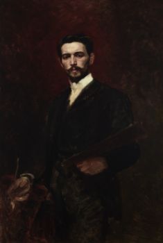 Stanisław Rostworowski, Portret Józefa Unierzyskiego (ok. 1887), olej, płótno, Muzeum Narodowe w Krakowie