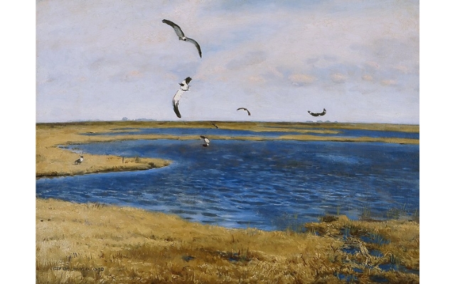 Józef Chełmoński, Czajki (Ptaki nad wodą) (1890)