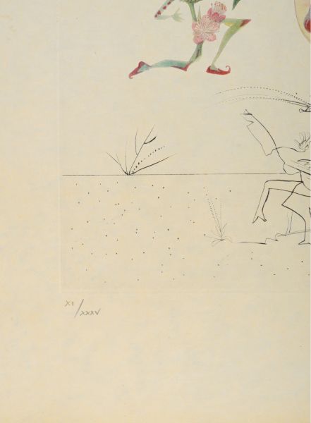 Salvador Dali, Pêcher Pénitent (fragment)