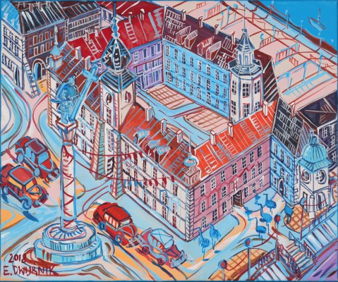 Edward Dwurnik, Plac Zamkowy (2018)