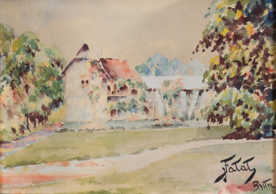 Julian Fałat, W ogrodzie