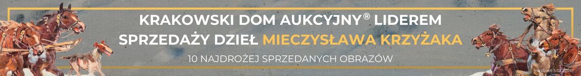 KDA liderem sprzedaży dzieł Mieczysława Krzyżaka - 10. najdroższych obraz&oacute;w na rynku