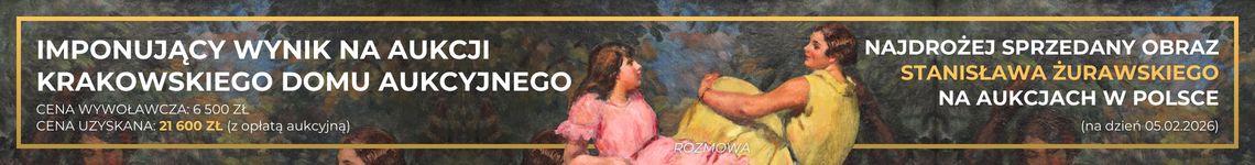 Rekord sprzedaży obrazu Stanisława Żurawskiego na rynku - aukcja Krakowskiego Domu Aukcyjnego