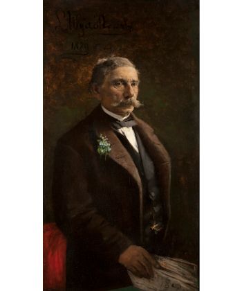 Leon Wyczółkowski, Portret Jakuba Barącza (1879)