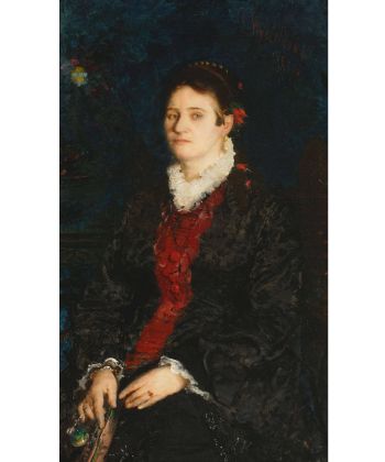 Leon Wyczółkowski, Portret kobiety (1890)